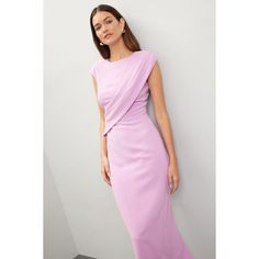 Pink (98% Polyester, 2% Spandex). Cocktail dress. Sleeveless. Crew neck. Back zipper closure. 51.5" from shoulder to hemline. Imported. Sleeveless Stretch Midi Evening Dress, Cocktail Dress With Side Zipper And Asymmetrical Neckline, Elegant Sleeveless Midi Dress With Side Zipper, Sleeveless Stretch Midi Dress For Evening, Chic Sheath Dress With Side Zipper, Cocktail Bodycon Dress With Side Zipper, Formal Summer Dress With Side Zipper, Formal Spring Dress With Side Zipper, Spring Formal Dress With Side Zipper