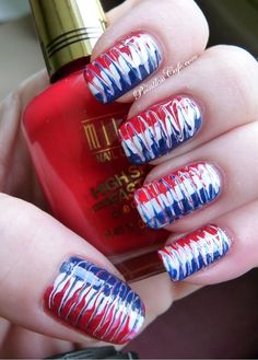 4th Makeup, Cafe Nails, Best Christmas Nails, Christmas Nails Ideas, Happy July 4th