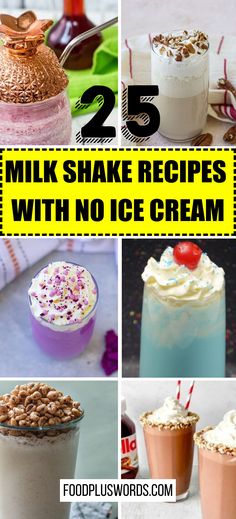 Milk shake recipes with no ice cream Milk Frother Recipes, Banana Pudding Milkshake, Malibu Pineapple