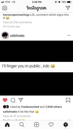 two screenshots with text on them that says, i'm finger you in public