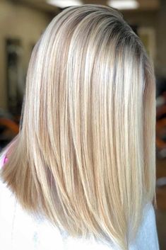 Straightening Natural Hair, Blonde Hair Looks, Short Straight Hair, Trendy Hair Color, Long Bob Hairstyles, Hair Color Highlights, Long Blonde