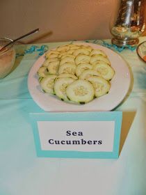 there is a plate with cucumbers on it