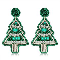 PRICES MAY VARY. 💞 Christmas Bead Earrings💞 You will get a Christmas bead earring with a strong atmosphere. Fashion bohemian beaded dangle earrings and Christmas elements create a festive atmosphere Suitable for Christmas party, Christmas dinner party personal dress up. 💞Christmas Earring Material💞The Christmas beaded earrings are made of resin beads and alloy, exquisite hand-sewn workmanship，make them look more attractive and delicate; The Christmas earrings are lightweight and bright in co Christmas Tree Beads, Bohemian Christmas, Bead Drop Earrings, Creative Christmas Trees, Bead Earring, Bead Dangle Earrings, Christmas Elements, Christmas Bead, Earrings Christmas