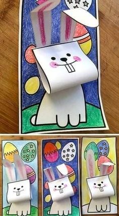 this is an easy and fun easter bunny craft for kids to do with their friends