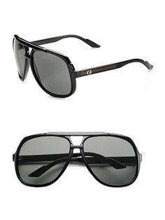 Love! Gucci - Navigator Sunglasses - Saks.com Expensive Sunglasses Men, Luxury Everyday Sunglasses For Men, Luxury Men's Outdoor Sunglasses, Luxury Gray Men's Sunglasses, Pilot Sunglasses, Mens Formal Wear, Prada Sunglasses