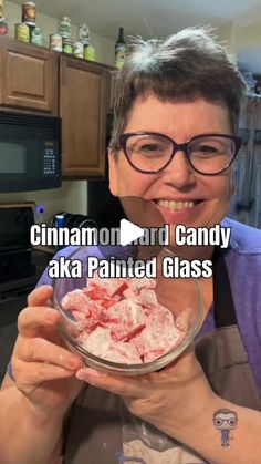 This Old Baker on Instagram: "Comment ‘RECIPE’ to receive a direct link to this recipe on our website in your DMs inbox.

Going into the archives for Cinnamon Hard Candy which you may know as Rock Candy or Painted Glass. #candy #Homemade #GiftIdeas #FYP"