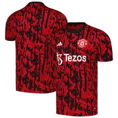 Outfit yourself with some pitch-ready Manchester United gear with this 2023/24 Pre-Match top from adidas. It features a stylish design with vibrant team colors and the iconic Manchester United logo on the chest to elevate your team spirit. This top utilizes AEROREADY technology to absorb moisture to keep you fresh, while the lightweight fabric offers extra breathability. Manchester United 2023, Manchester United Merchandise, Manchester United Logo, Red Adidas, Long Sleeve Jersey, For Sale Sign, Soccer Jersey, Team Spirit, Football Shirts