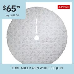 the white round rug is on sale for $ 65 99