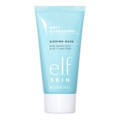 Treat your skin to a good night’s sleep and wake up with a refreshed, hydrated complexion. e.l.f.’s Holy Hydration! Sleeping Mask is rich, creamy, and your skin’s “reset button”—it delivers an extra boost of moisture plus Hyaluronic Acid, Ceramides, and Peptides to replenish, plump, and nourish skin. It’s also dual-use: 2-3 times a week, apply it as a rinse-off product or as an overnight mask keep skin feeling soft and supple. Key Ingredients: •Hyaluronic Acid - Locks in moisture for a plump com Elf Holy Hydration, Skincare Mask, Skincare Brush, Overnight Mask, Skin Care Mask, Clean Scents, Sleeping Mask, Improve Skin Texture, Dehydrated Skin