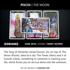 the zodiac tarot cards are being displayed in front of a black background with text