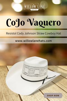 Cody Johnson by Resistol
Brim: 4 1/4"
Crown: 4 1/2"
Bangora Straw
All around vent Cody Johnson