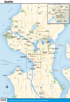 a map of seattle with all the major roads