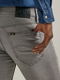 Let's be real. If you could only wear one pair of pants all day, every day, you'd always choose those trusty blue jeans. When it comes to perfecting your off-duty look, you simply can't go wrong with a straight jean. Lee's slim straight jean takes a streamlined approach with a closer fit through the seat and thigh but with more room in the leg than a skinny fit, so your legs don't feel trapped when you bust a move. This jean also comes with many of the legendary features you'd expect from Lee® denim: our five-pocket styling, spade-shaped pockets with lazy S-curve stitching, iconic hardware, "X" stitched bar tacks, a labeled patch in the back, and more. Plus, the slim straight jean is made of premium fabric for a fantastic feel with no shortage of flexibility.Experience unparalleled comfort Bust A Move, Feeling Trapped, Lee Denim, Be Real, Slim Straight Jeans, Pair Of Pants, Off Duty, Straight Jeans, Blue Jeans