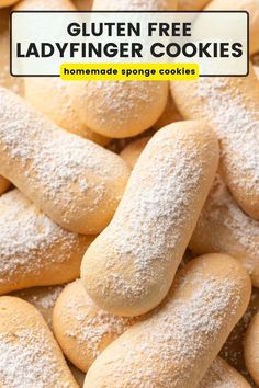 Gluten Free Ladyfingers (homemade sponge cookies) Pinterest marketing image