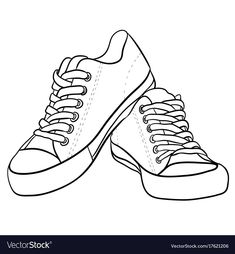 #drawings #draw Sneakers Vector, Shoes Clipart, Sneakers Illustration, Shoe Template, Shoes Illustration, Shoes Design