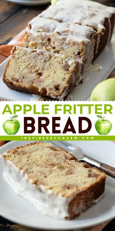 Do you love apple fritters, but don’t enjoy the process of making them? Well, then this Apple Fritter Bread is for you! This easy-to-make loaf loaded with apple-cinnamon flavor and topped with sweet, tangy icing will satisfy all of your cravings. Apple Fritters Bread Recipe, Apple Bread Recipe, Apple Cinnamon Bread, Apple Fritter Bread, Apple Fritter, Dessert Breakfast, Apple Dessert Recipes, Apple Bread, Fall Recipe