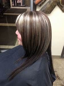 Brown Hair With Silver Highlights, Grey Brown Hair, Grey Highlights, Low Lights Hair