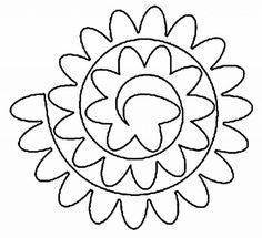 a black and white drawing of a flower