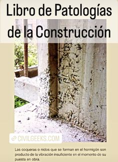 the cover of a book with an image of a wall and window in it, that reads libro de patologias de la construction