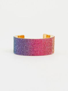 A rainbow hue sparkles across your wrist in a wide cuff that's sure to amp up your look. Base metal. Imported. The best plus size women's rainbow sparkle cuff bracelets in multi. Rock your look from Torrid to Festivals like Coachella and Lollapalooza, a concert, a show, or just for fun! Gold Filigree Bracelet, Halo Bracelet, Rainbow Sparkle, Loom Jewelry, Filigree Bracelet, Dusty Purple, Filigree Pendant, Statement Drop Earrings, Hoop Earring Sets