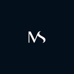 the letter m is made up of white letters on a dark blue background with black and white lines