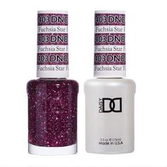 DND Gel Nail Polish Duo - 403 Pink Colors - Fuchsia Star by DND - Daisy Nail Designs sold by DTK Nail Supply Dnd Gel Polish Colors, Dnd Nail Polish, Remove Gel Polish, Luminous Nails, Daisy Nails, Gel Lacquer