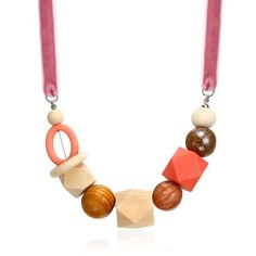 Material: Copper, Acrylic, Wood, RopeBead Size: 1.5-2cmWeight: 25gLength: 49cm, 7cm extensionDesign: Wood and Acrylic Beads Geometric Shapes Necklace Color: Red, Pink, Black, Wood, Silver Multicolor Wooden Beads Necklaces For Party, Multicolor Party Necklaces With Wooden Beads, Elegant Party Necklace With Wooden Beads, Adjustable Wooden Beaded Necklace For Parties, Elegant Multicolor Wooden Beads Necklaces, Adjustable Orange Necklace With Wooden Beads, Gift Wooden Beads Long Necklace, Adjustable Red Necklace With Colorful Beads, Adjustable Pink Beaded Chain Necklace