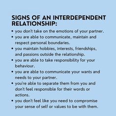 Discover the hallmarks of a thriving, interdependent relationship! 🌟 Explore the signs of mutual support, shared goals, and harmonious collaboration. Uncover the secrets to a bond that's both empowering and lasting. Elevate your connection today! 💑✨ #InterdependentRelationship #HealthyPartnerships #MutualSupport #RelationshipGoals #EmpowerYourLove #LastingConnection #LoveAndUnity #ThrivingTogether #HarmoniousBond #EmpowerYourLoveStory 💖 Repairing Marriage, Equal Relationship, Building Boundaries, Couples List, Relationship House, Improve Relationship, Couples Stuff, Relationship Healing, Relationship Skills