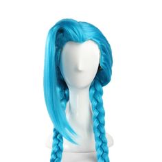 Get ready to channel the chaos and charisma of Jinx from Arcane: League of Legends with our Jinx Wig. This meticulously crafted cosplay wig is designed to capture Jinx's iconic hairstyle, making it an essential accessory for fans and cosplayers who want to embody the character's look with authenticity. Jinx Hair, Jinx Wig, Jinx From Arcane, Braids Plaits, Carnival Halloween Party, Lol Jinx, Arcane League Of Legends, Halloween Party Props, Carnival Halloween