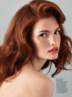 Mariangela Bonanni ELLE Croatia Julio Barcena Beauty Editorial | Fashion Gone Rogue Red Haired Model, Croatia October, Croatia Fashion, Ginger Model, Red Hair Model, Redhead Model, Photo Mannequin, Ginger Models, Women With Freckles