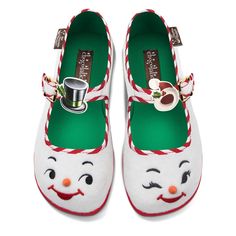 Hot Chocolate Design Snowman | Popping Candy Goth Boots, Embroidered Shoes