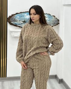 Winter Woolen Night Suits for Women and Girls | Cute Long-Sleeve Fleece Pajama Set | Soft, Stylish, and Warm Nightwear for Ultimate Comfort | Perfect Woolen Winter Nightdress