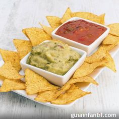 chips and dips on a plate with ketchup