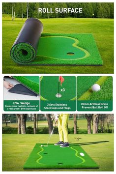 Partronum Outdoor Golf Putting Green/Mat Professional Golf Practice Mat Green Large Challenging Putter for Indoor/Outdoor 5 x 12ft/5 x 10ft/4 x 10ft. . . . DISCLAIMER: links above include amazon affiliate links. I receive commissions from product purchases at no extra cost to you. Green Mat, Golf Practice, Basketball Gear, Golf Gift, Soccer Gear, Home Protection, Sand And Water