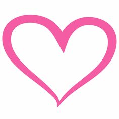 a pink heart shape on a white background