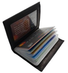 an open wallet with several credit cards in it