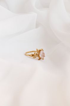 18k Gold Plated 925 Sterling Silver Real Rose Quartz Stone Hypoallergenic and nickel free Available in sizes 4-10 This ring is so beautiful and is made with the most high quality materials, so it will easily last a lifetime!