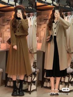 Japanese Winter Fashion, Colors Clothes, Japanese Winter, Korean Outfit Street Styles, Kawaii Things, Korean Fashion Dress, Winter Vibes