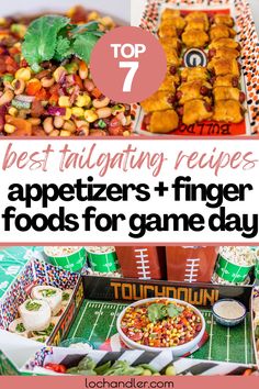 the top 7 best tailgating recipes for appetizers and finger foods for game day