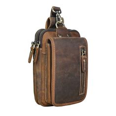 Small size: 17*4*11 cm , can fit a max 6 inch phone Big size: 19*2*12 cm , can fit a max 7 inch phone material: 100% made of cowhide [23y 8m 4d] Brown Travel Belt Bag, Brown Rectangular Belt Bag, Rectangular Brown Belt Bag, Brown Rectangular Phone Bag With Pockets, Rectangular Phone Bag With Cell Phone Pocket For Outdoor, Rectangular Phone Bag With Pockets For Outdoor, Portable Brown Pouch Belt Bag, Brown Rectangular Phone Bag With Zipper Pocket, Rectangular Outdoor Phone Bag With Pockets