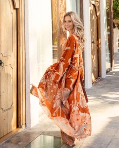 Our Maxi Kaftan wraps you in effortless grace, offering a fit that feels natural and relaxed. With its flowing shape and timeless design, it brings a perfect balance of comfort and elegance to your everyday moments. made from eco-friendly LENZING™ Modal. Good for body and earth 🌱 Brown Long Sleeve Kimono For Vacation, Bohemian Long Sleeve Dresses For Resort Season, Long Sleeve Rayon Kimono For Vacation, Flowy Long Sleeve Cover-up For Daywear, Flowy Long Sleeve Beach Robe, Flowy Maxi Kimono For Loungewear, Flowy Maxi Length Kimono For Loungewear, Flowy Long Sleeve Loungewear Cover-up, Flowy Long Sleeve Kimono For Vacation