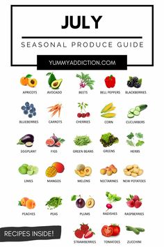 the ultimate seasonal produce guide for july