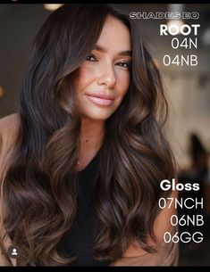 Brunette Shades Eq, Chocolate Brunette Hair Color, Redken Color Formulas, Dark Brunette Balayage Hair