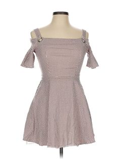 Assorted Brands Casual Dress Size: Large Pink Dresses - used. No Fabric Content, Square, Checkered/Gingham, Short, Short Sleeve | Casual Dress: Pink Checkered/Gingham Dresses - Used - Size Large Gingham Dresses, Pink Casual Dress, Pink Checkered, Pink Dress Casual, Pink Dresses, Gingham Dress, Dress Pink, Casual Dresses For Women, Pink Dress