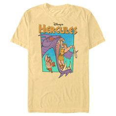 Meg might say "no chance, no way, I won't say I'm in love" with the Disney Hercules Men's T-Shirt, but we know she can't get enough of it! Add a little muscle and a lot of Disney to your day with a funny Hercules design that shows off Hercules, Megara, Pegasus, Philoctetes, Hades, Zeus, and more! Size: 3xl. Color: banana. Gender: male. Age Group: adult. Pattern: fictitious character. Material: Cotton. Hercules Design, Hydra Monster, Hercules Megara, Disney Hercules, Zero The Hero, Monster Tshirt, Disney Sketches, Dog Pajamas, Slim Fit Shorts