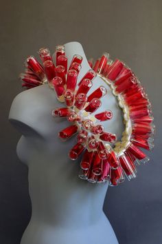 Carrie Garrott, Artist, "Red Bottle Necklace" © (back), 2012, dried flower petals, glass, way, string Nature Accessories, Dried Flower Petals, Avant Garde Jewelry, Art Jewelry Design, Contemporary Necklace, Bottle Necklace, Unusual Jewelry, Necklace Rose