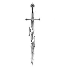 Anduril Tattoo, Lotr Swords, Herren Hand Tattoos, Lotr Tattoo, Lord Of The Rings Tattoo, Dad Tattoo, Tolkien Art, Cool Small Tattoos, Tattoo Style Drawings