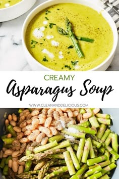 creamy asparagus soup is an easy and delicious way to use asparagus