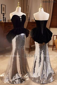 10% off now|Free shipping world-wide. Chic Black And Silver Sequined Mermaid Long Dress For Formal at GemGrace. Click to learn our pro custom-made service for wedding dress, formal dress. View #FormalDresses for more ideas. Silver Mermaid Dress For Prom Season, Silver Sequined Mermaid Dress For Prom, Silver Mermaid Dress With Sequins, Silver Mermaid Dress For Prom, Fitted Silver Mermaid Dress For Party, Silver Mermaid Dress With Sweep Train For Prom, Silver Mermaid Hem Evening Dress For Prom, Glamorous Fitted Silver Mermaid Dress, Silver Floor-length Mermaid Dress For Party