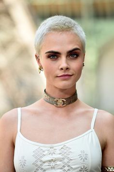 The best celebrity pixie cut hair transformations over the years including Jourdan Dunn Celebrity Pixie Cut, Cara Delevingne Hair, Platinum Pixie, Short Shaved Hairstyles, Hair Evolution, Beatiful People, Super Short Hair, Bald Women, Short Haircut